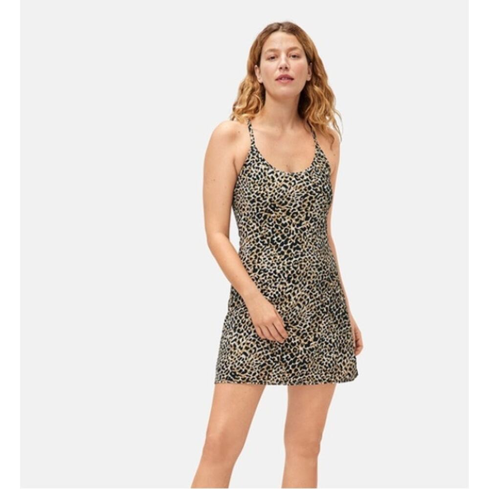 NEW! Outdoor Voices 'The Exercise' Dress in CHEETAH PRINT (XS)